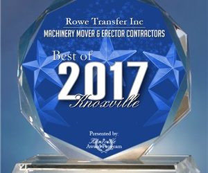 Rowe Transfer Receives 2017 Best of Knoxville Award