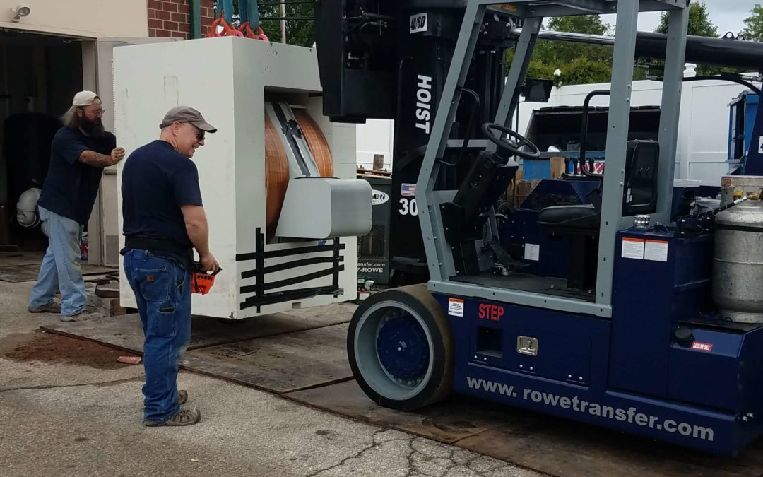 Rowe Transfer, Inc. moving nuclear pharmacy, specifically GE Pettrace cyclotron