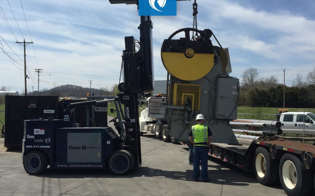 rowe transfer in knoxville tn lifting heavy machinery