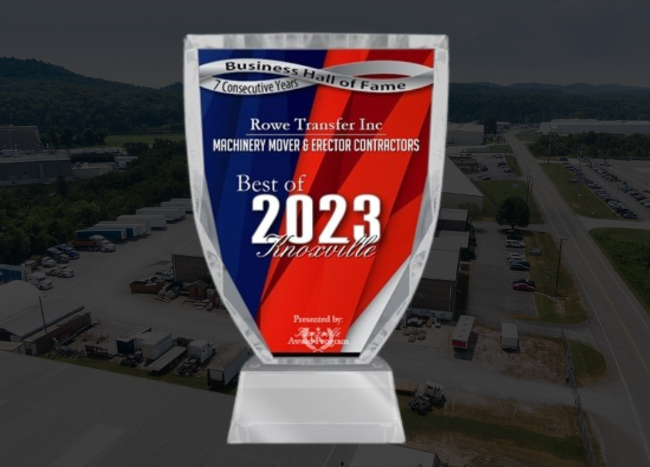 Rowe Transfer Inc Receives 2023 Best of Knoxville Award